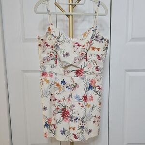 Floral Print Women's Romper